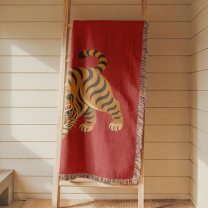 Tiger Woven Blanket