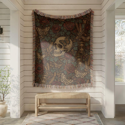 Skull Woven Blanket