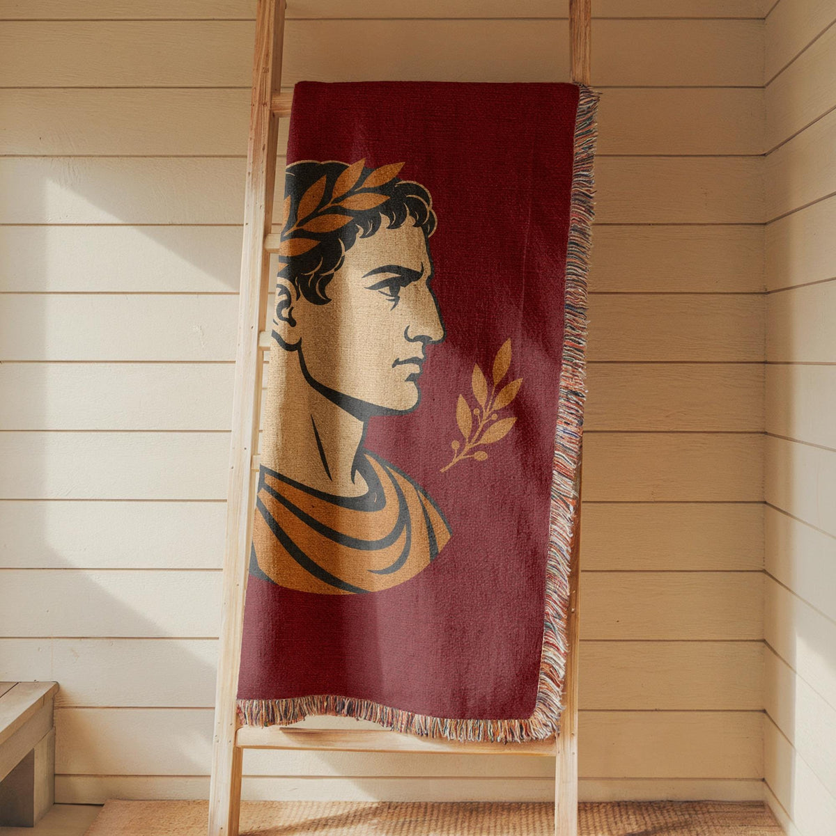 Roman Emperor Woven Blanket