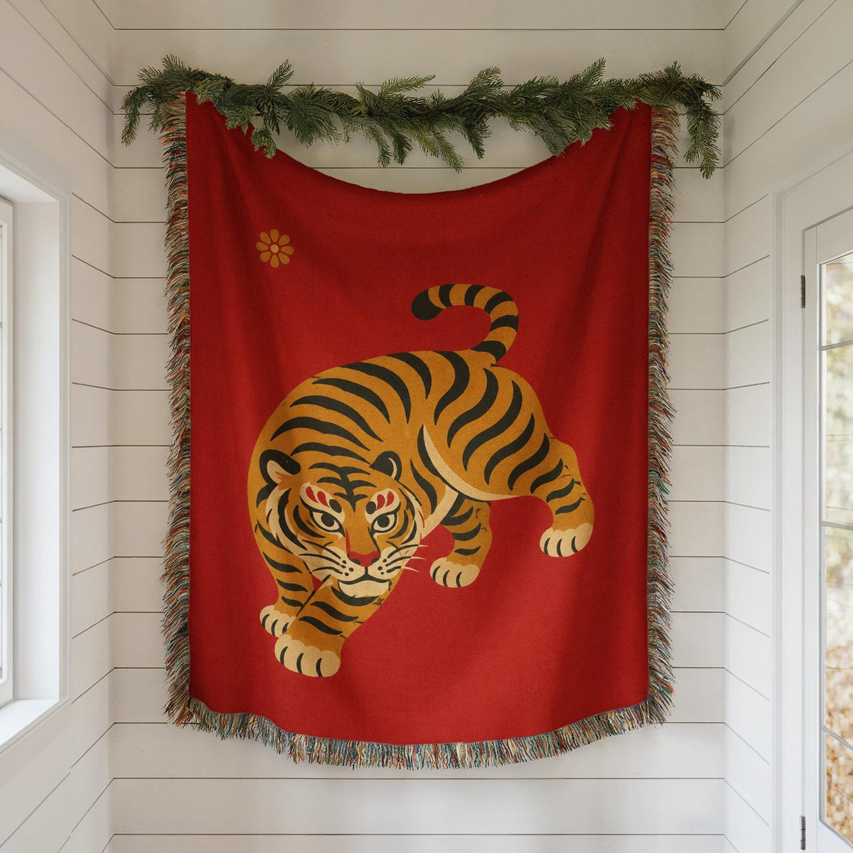 Tiger Woven Blanket