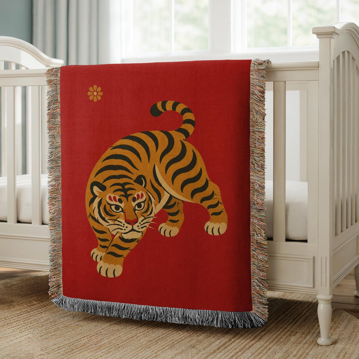 Tiger Woven Blanket