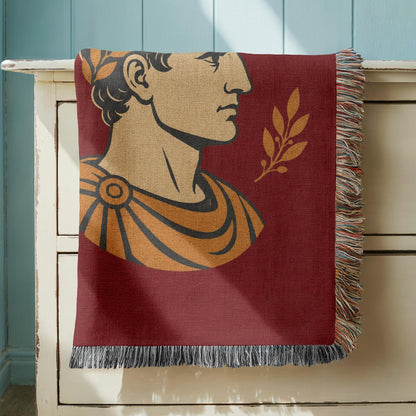 Roman Emperor Woven Blanket
