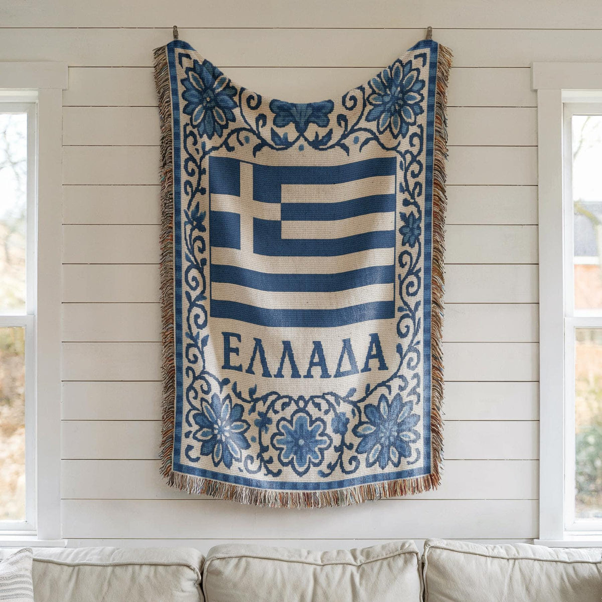 Greece Woven Blanket