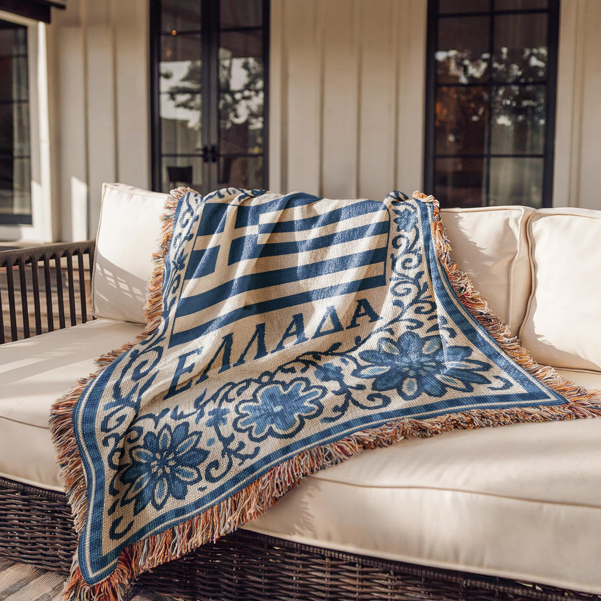 Greece Woven Blanket