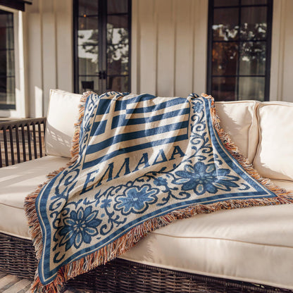 Greece Woven Blanket
