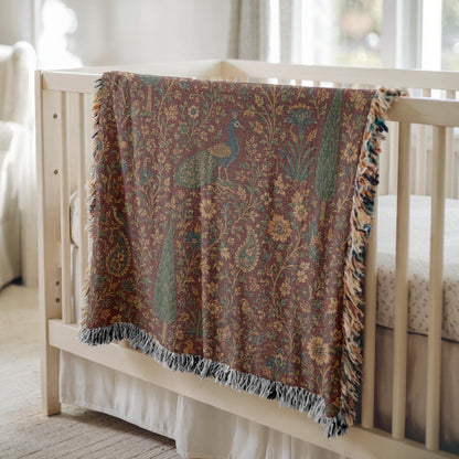 Peacock Woven Blanket