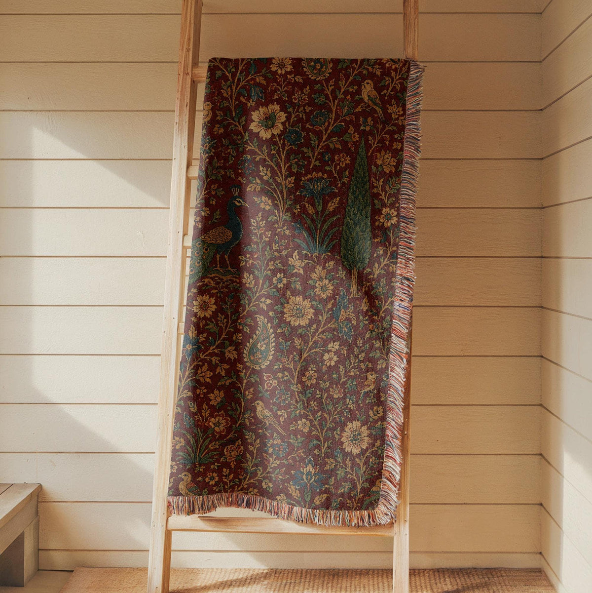 Peacock Woven Blanket