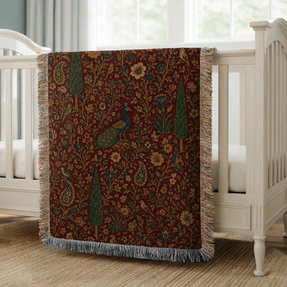 Peacock Woven Blanket