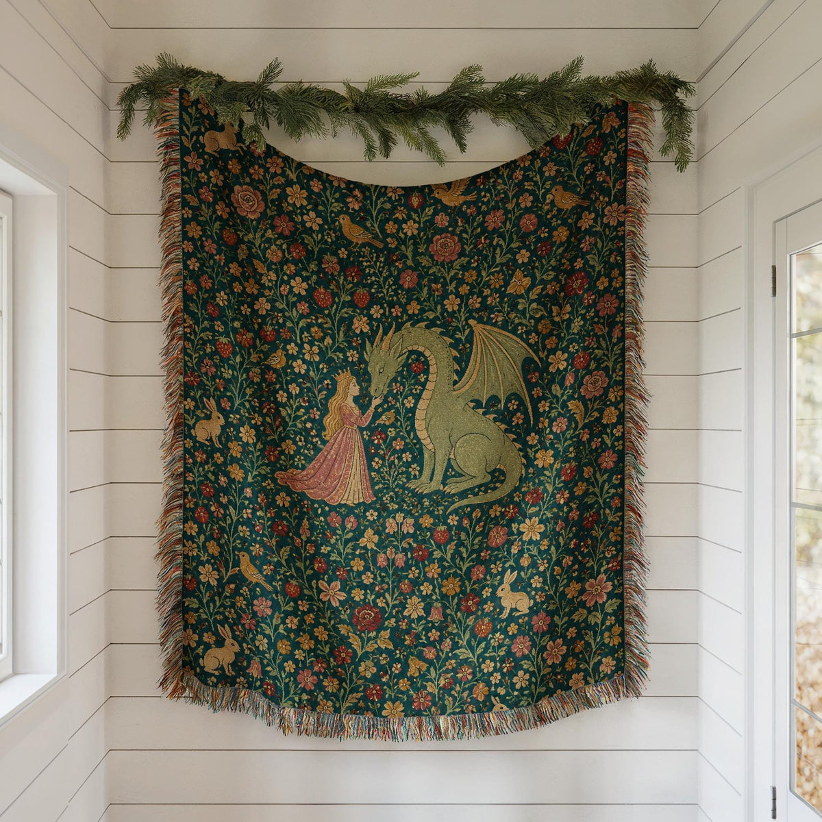 Princess Dragon Woven Blanket