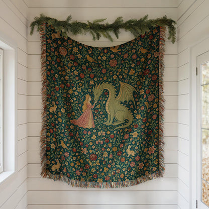 Princess Dragon Woven Blanket