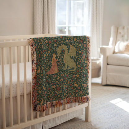 Princess Dragon Woven Blanket