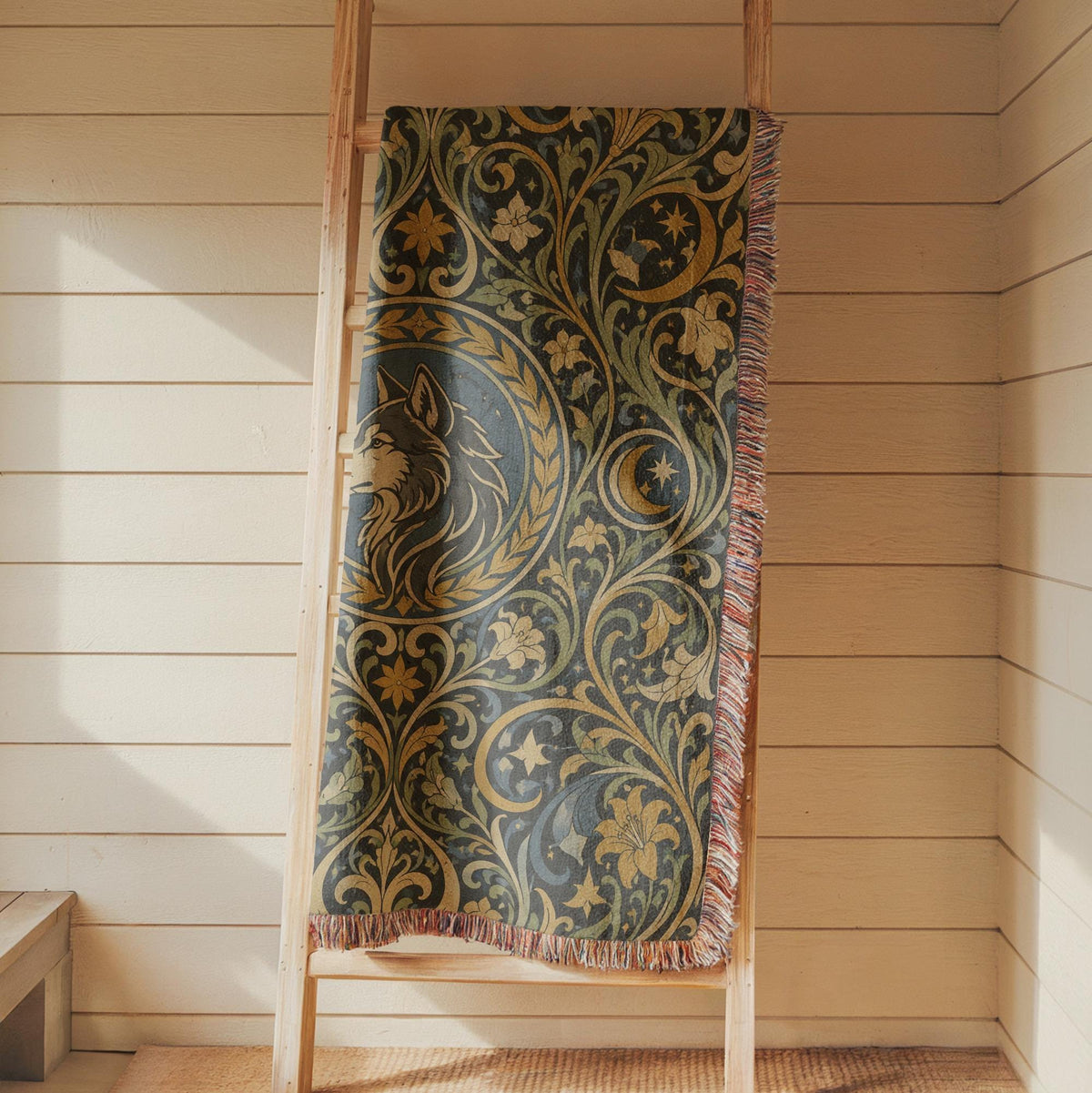 Wolf Woven Blanket