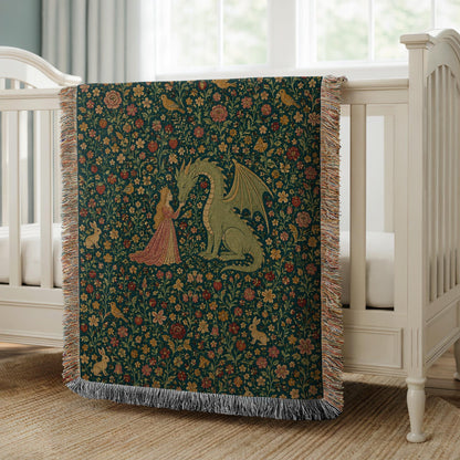 Princess Dragon Woven Blanket