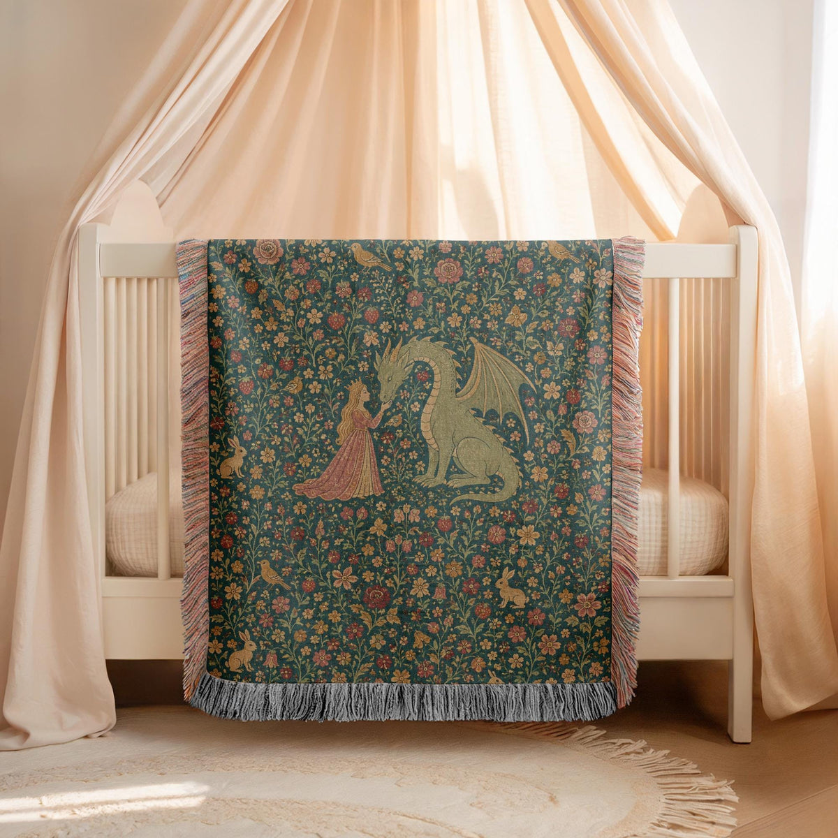 Princess Dragon Woven Blanket