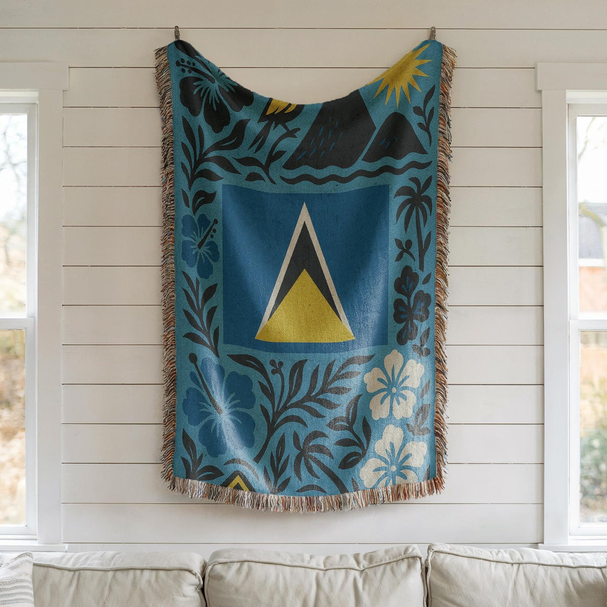 Saint Lucia Woven Blanket