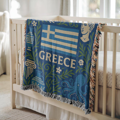 Greece Woven Blanket