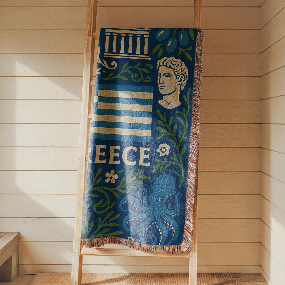 Greece Woven Blanket