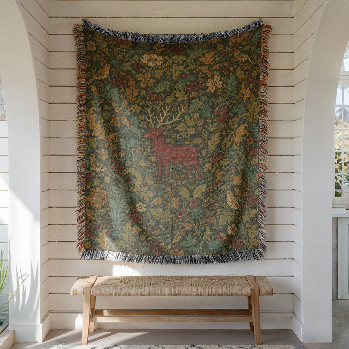 Stag Woven Blanket