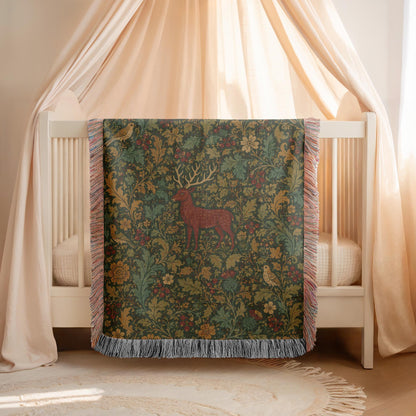 Stag Woven Blanket