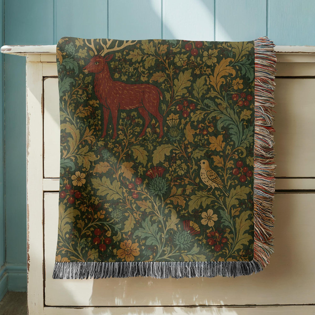 Stag Woven Blanket