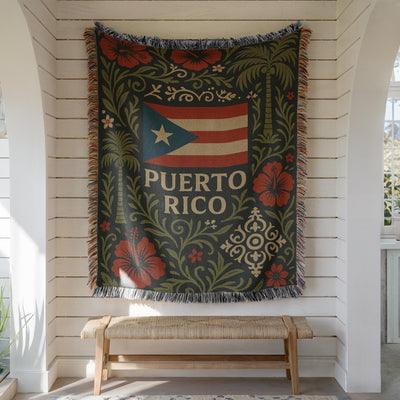 Puerto Rico Woven Blanket