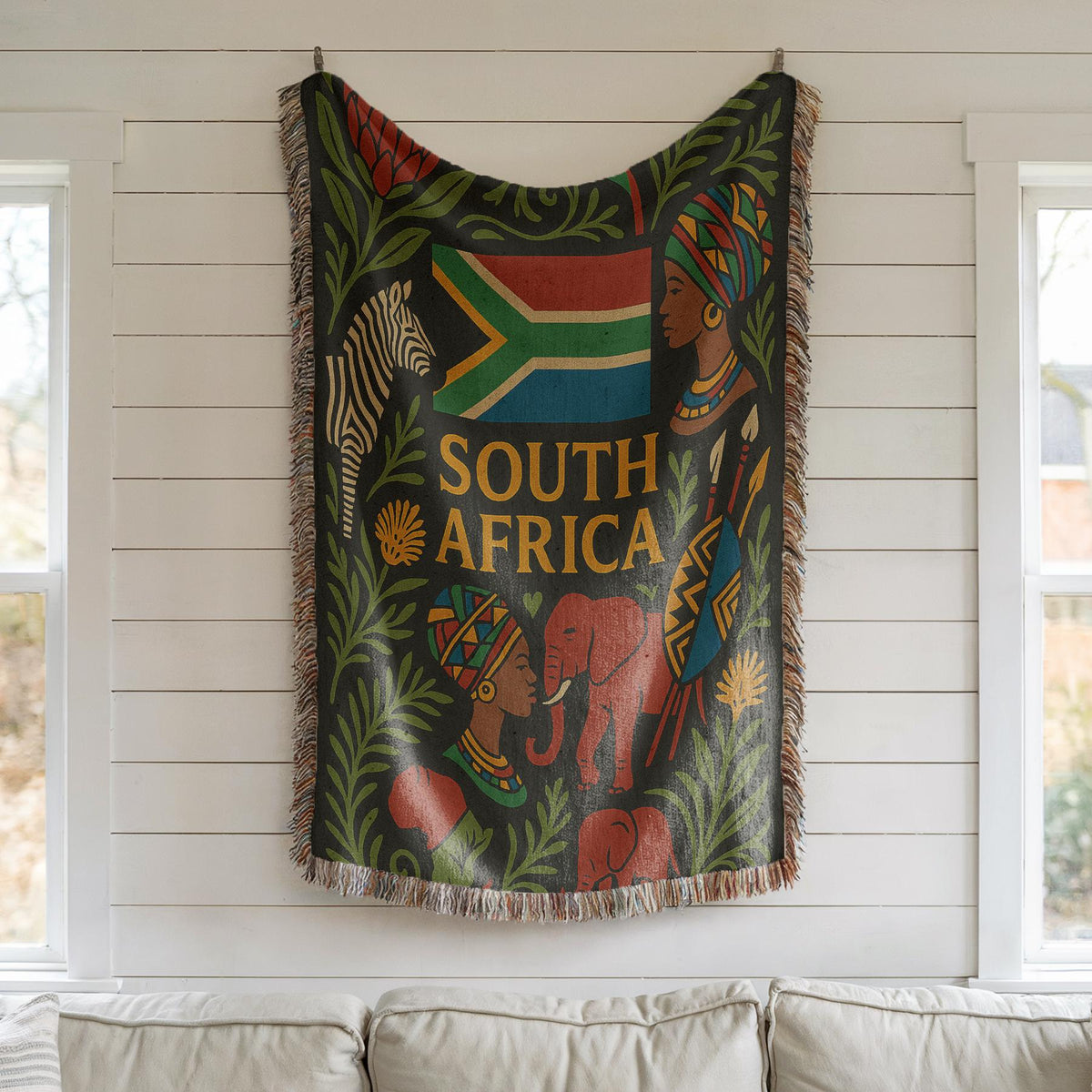 South Africa Woven Blanket