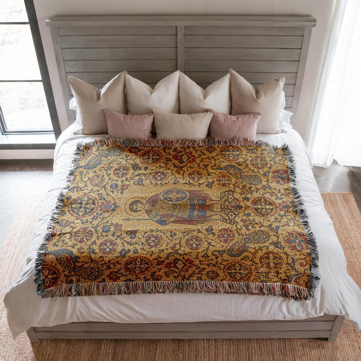 Warrior Saint Woven Blanket