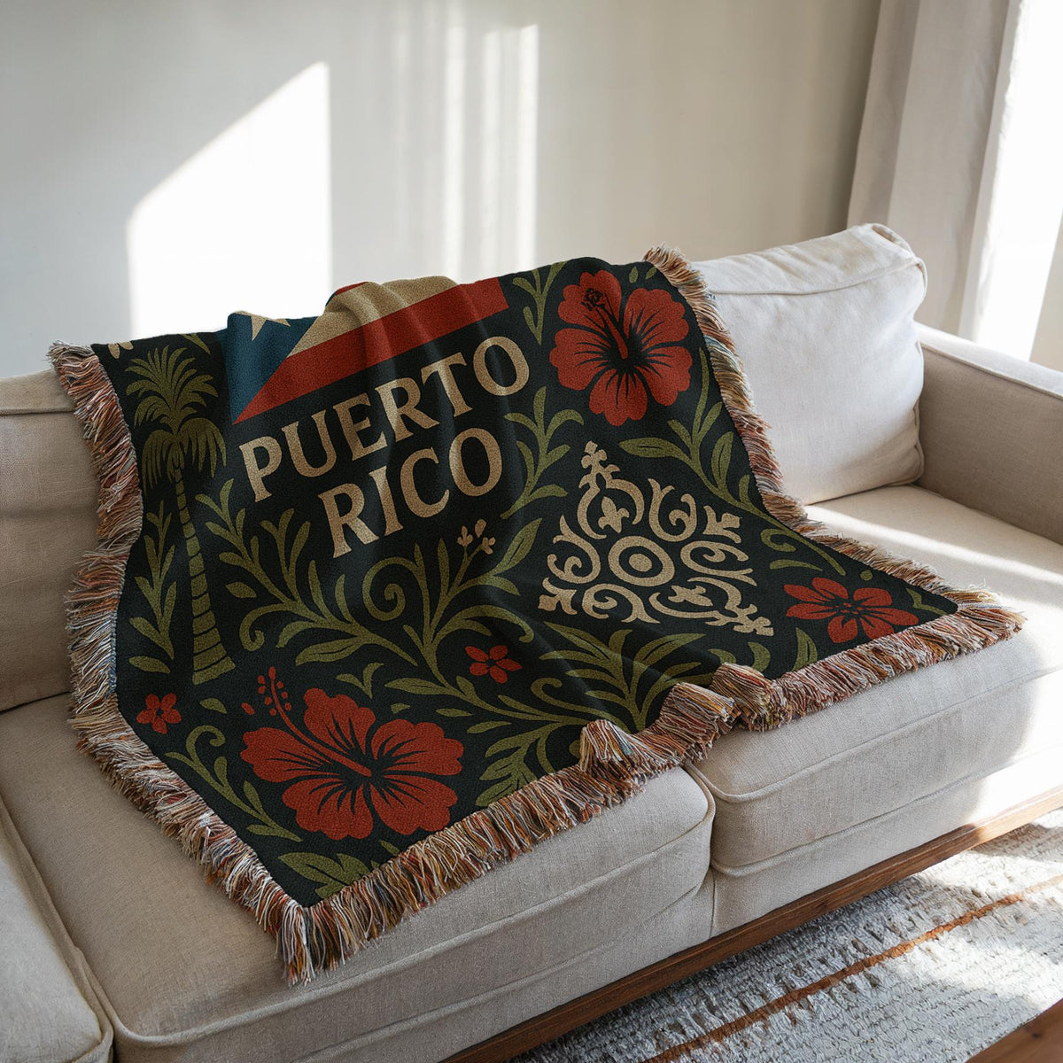 Puerto Rico Woven Blanket
