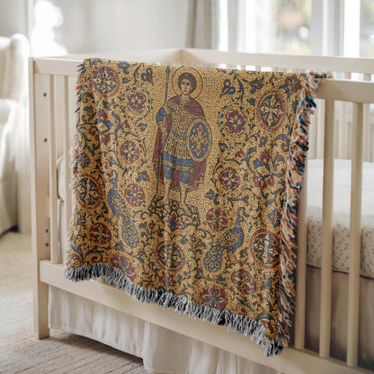 Warrior Saint Woven Blanket