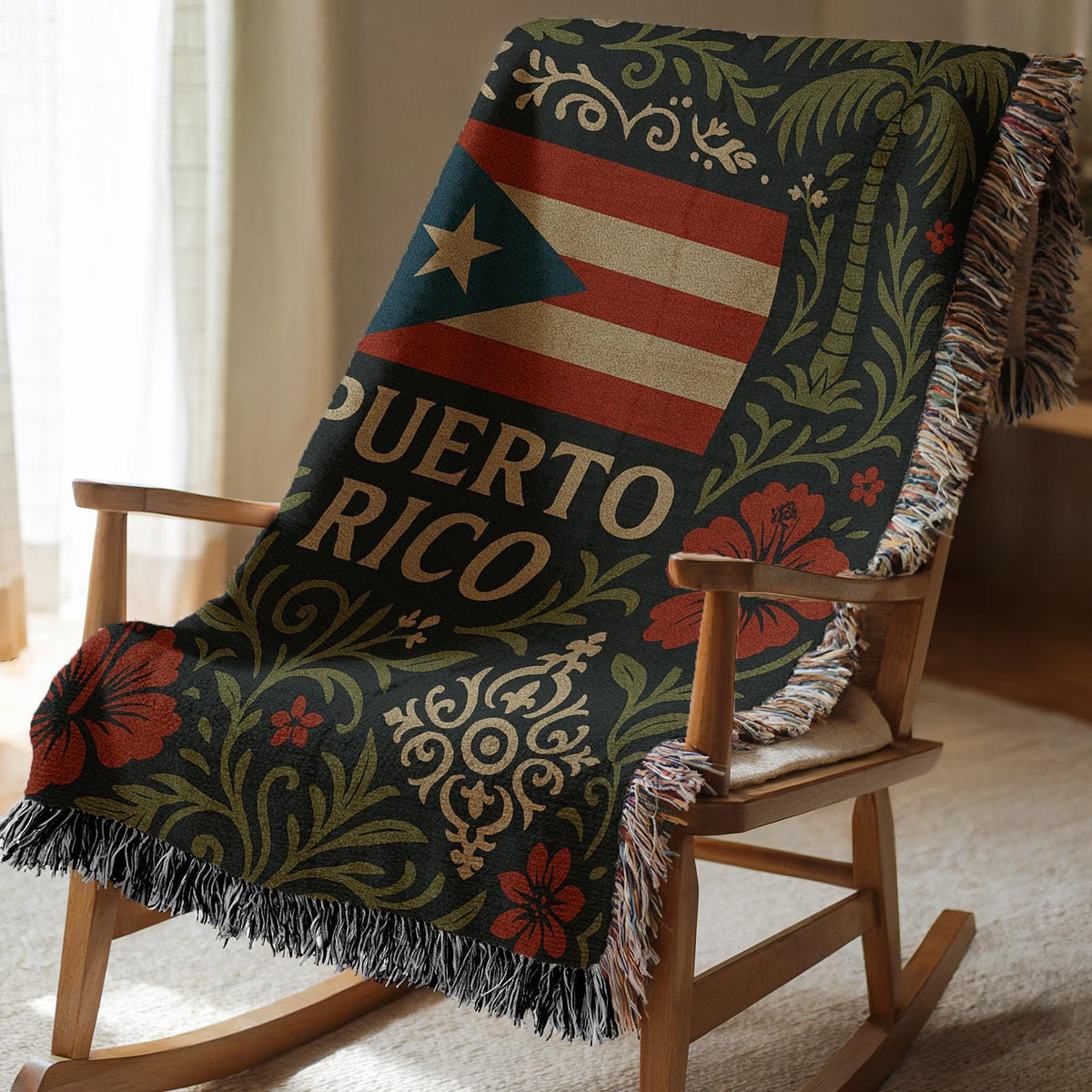 Puerto Rico Woven Blanket