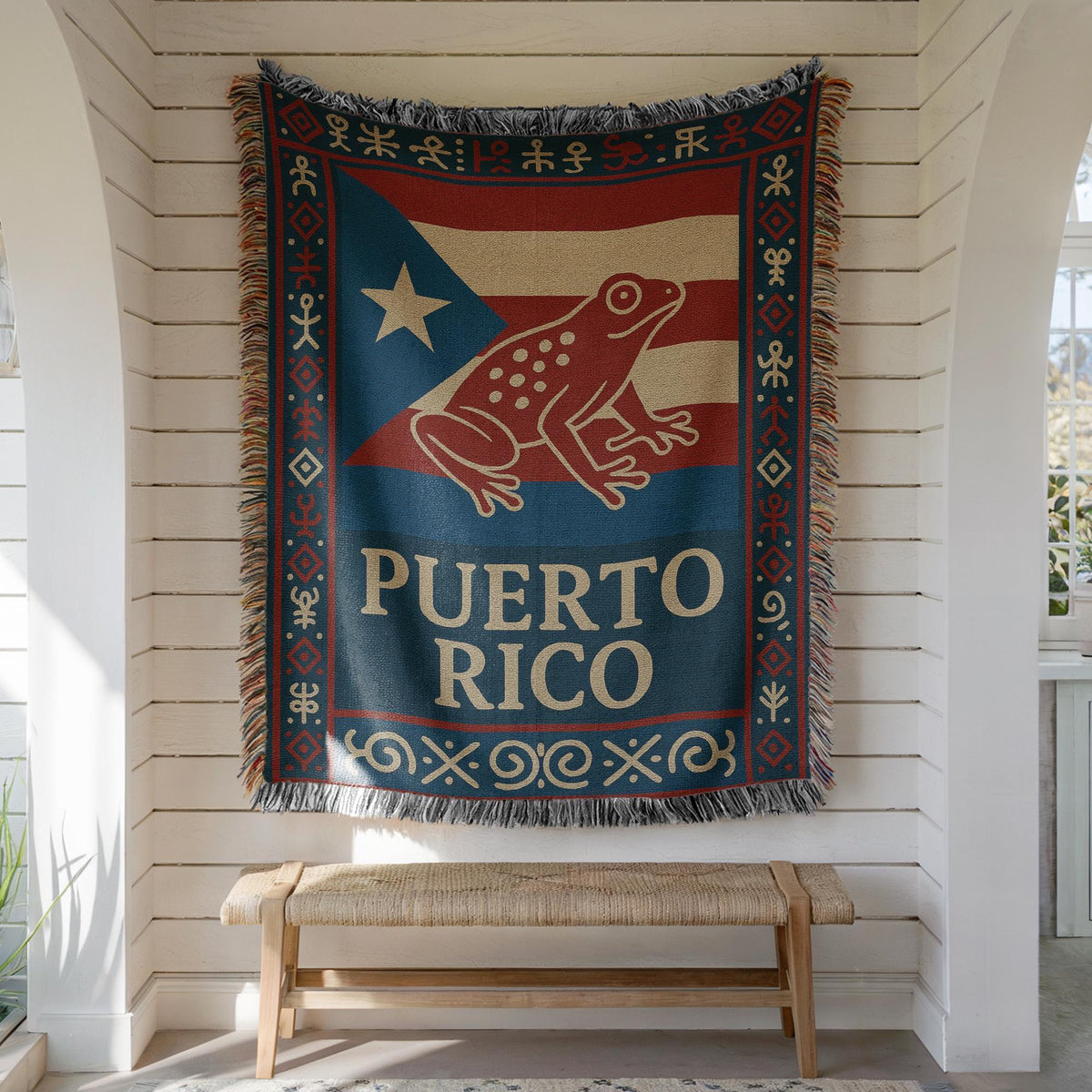 Puerto Rico Woven Blanket