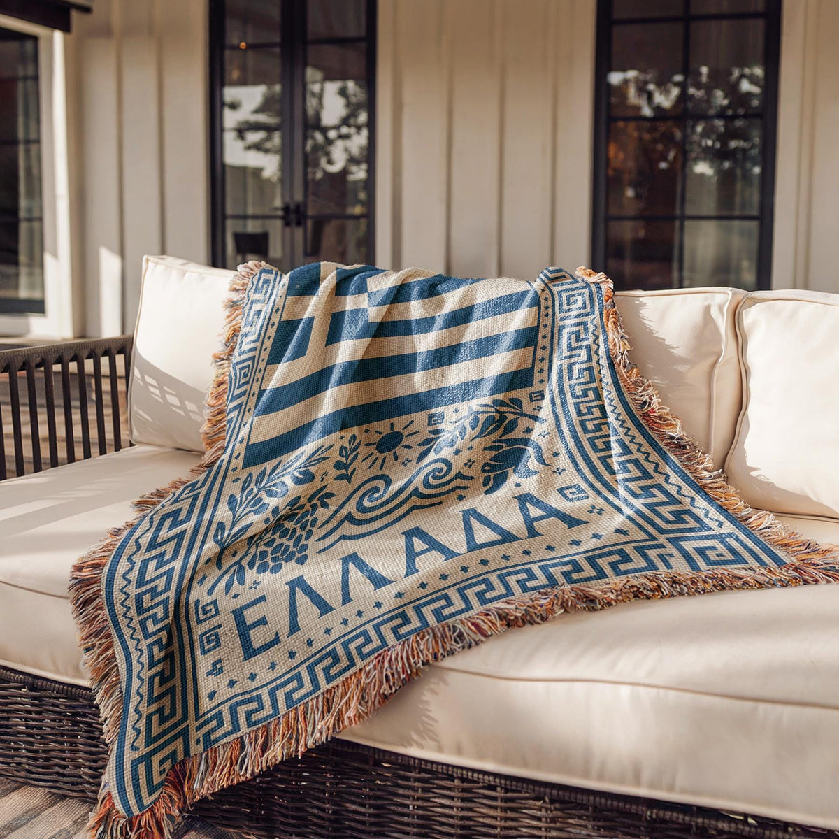 Greece Woven Blanket