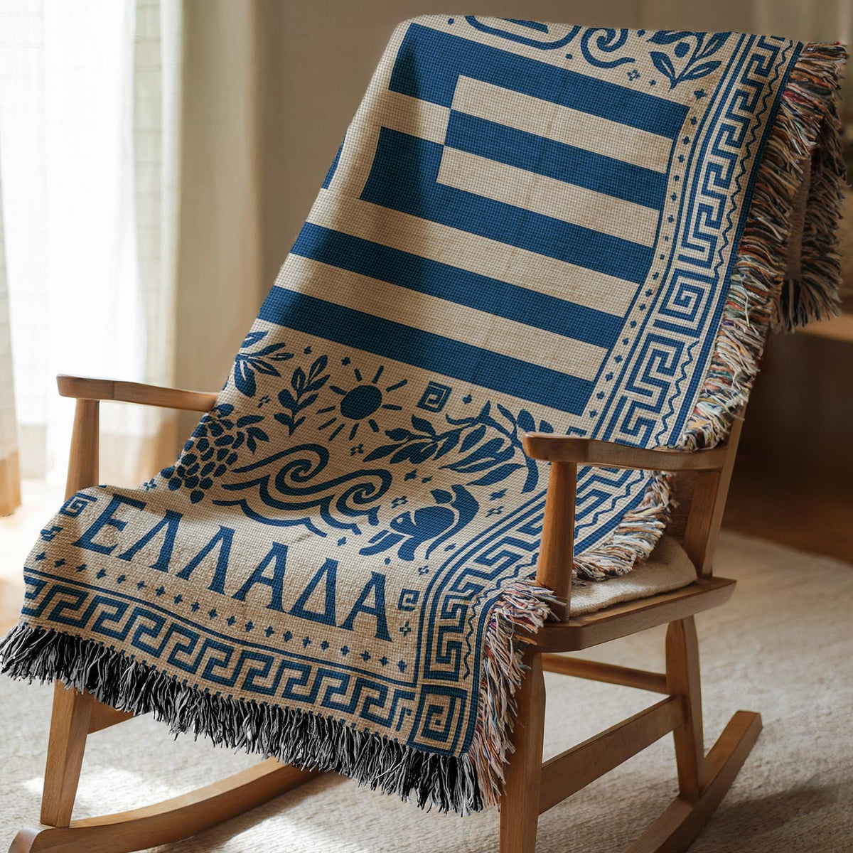 Greece Woven Blanket