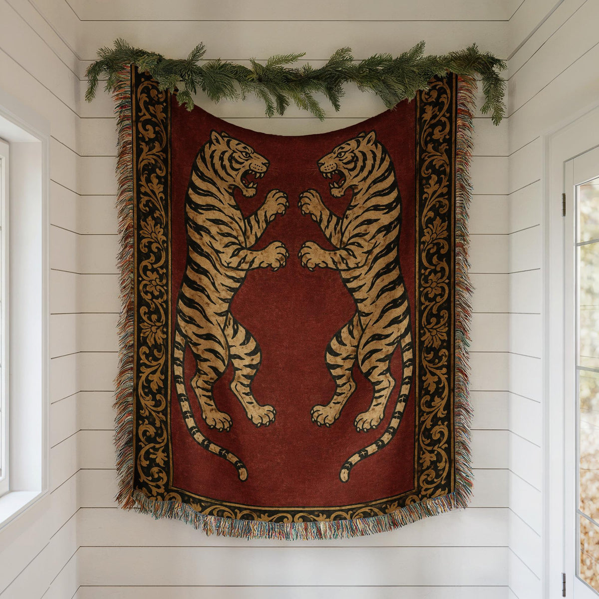 Tiger Woven Blanket