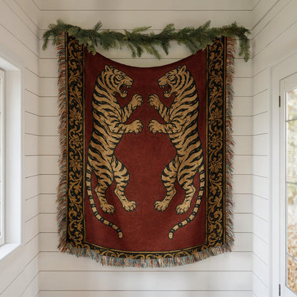 Tiger Woven Blanket