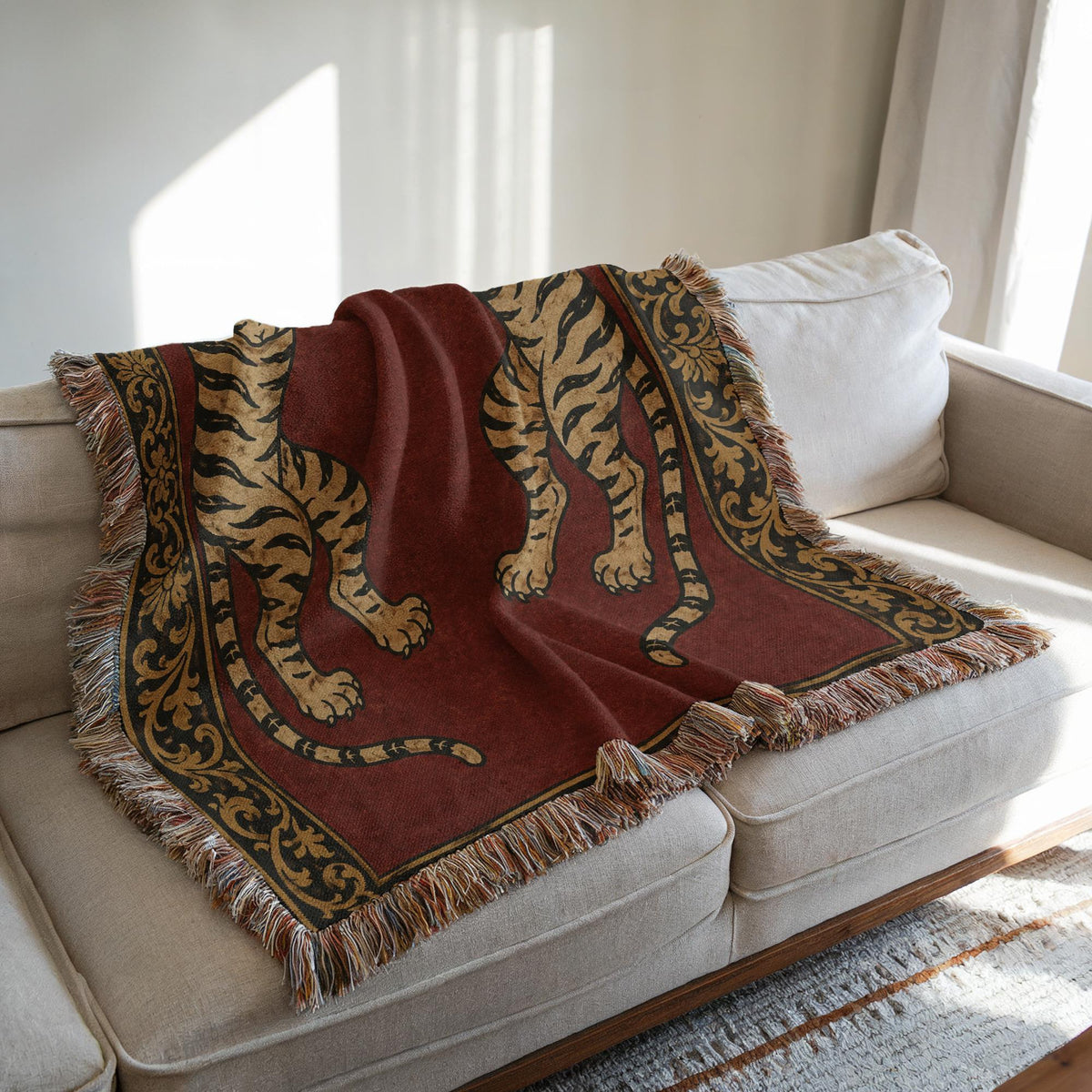 Tiger Woven Blanket
