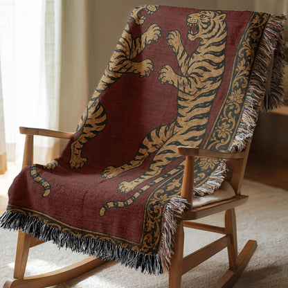 Tiger Woven Blanket