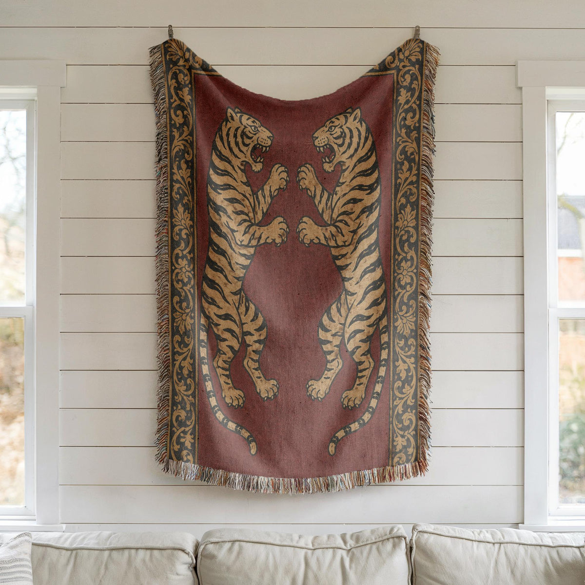 Tiger Woven Blanket