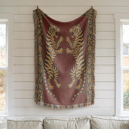 Tiger Woven Blanket