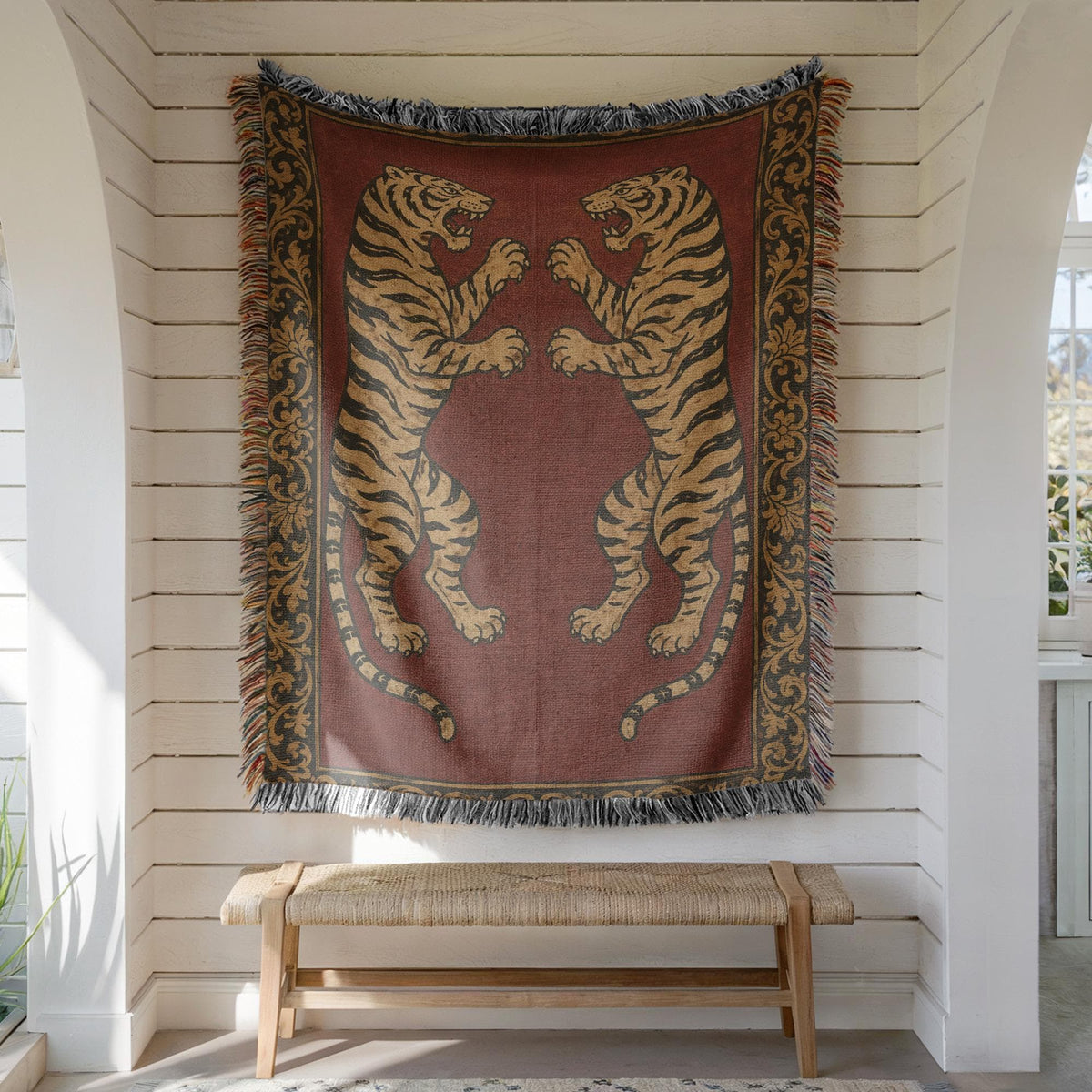 Tiger Woven Blanket