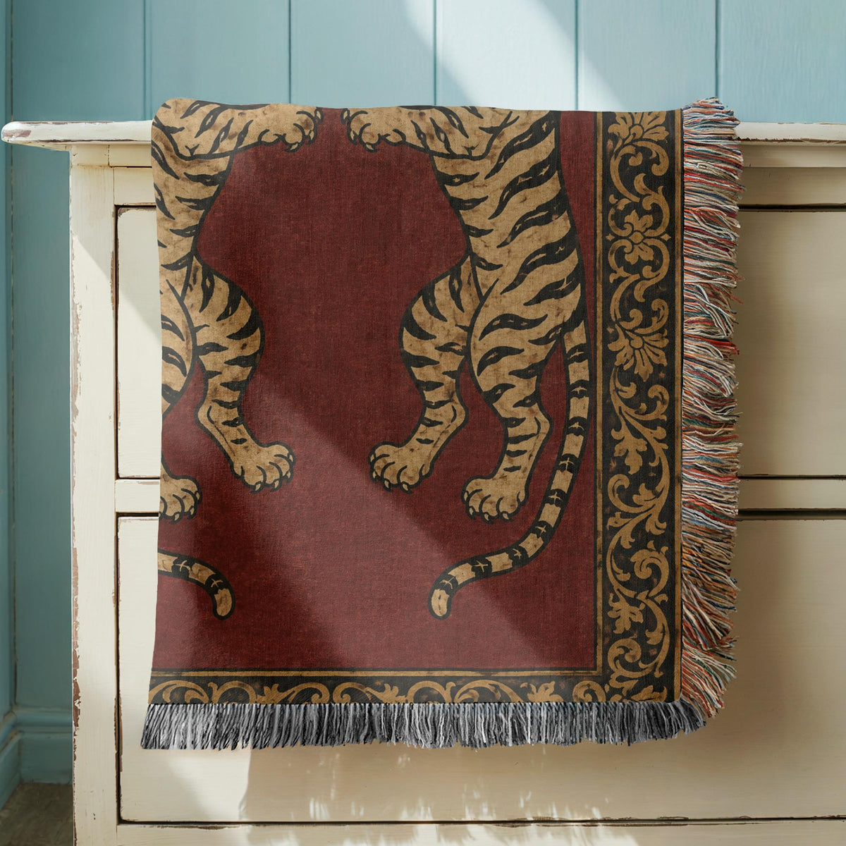 Tiger Woven Blanket