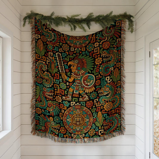 Aztec Style Woven Blanket