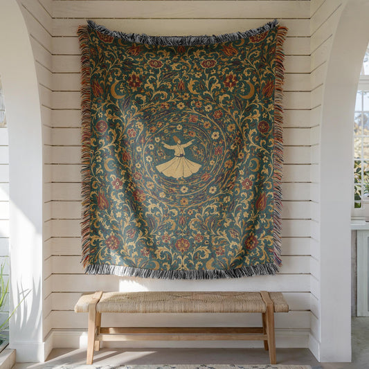 Whirling Dervish Woven Blanket