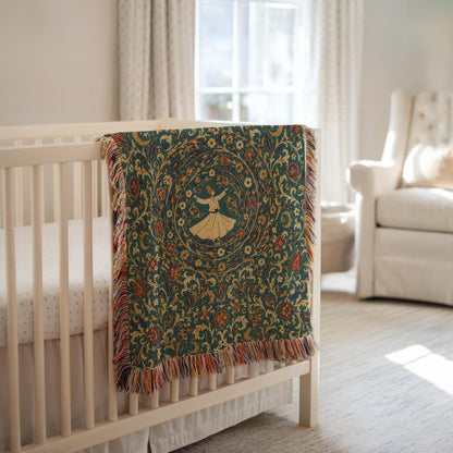 Whirling Dervish Woven Blanket
