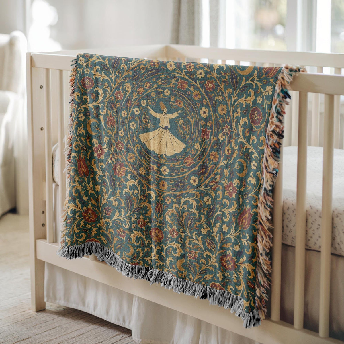 Whirling Dervish Woven Blanket