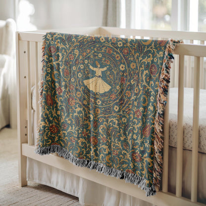 Whirling Dervish Woven Blanket