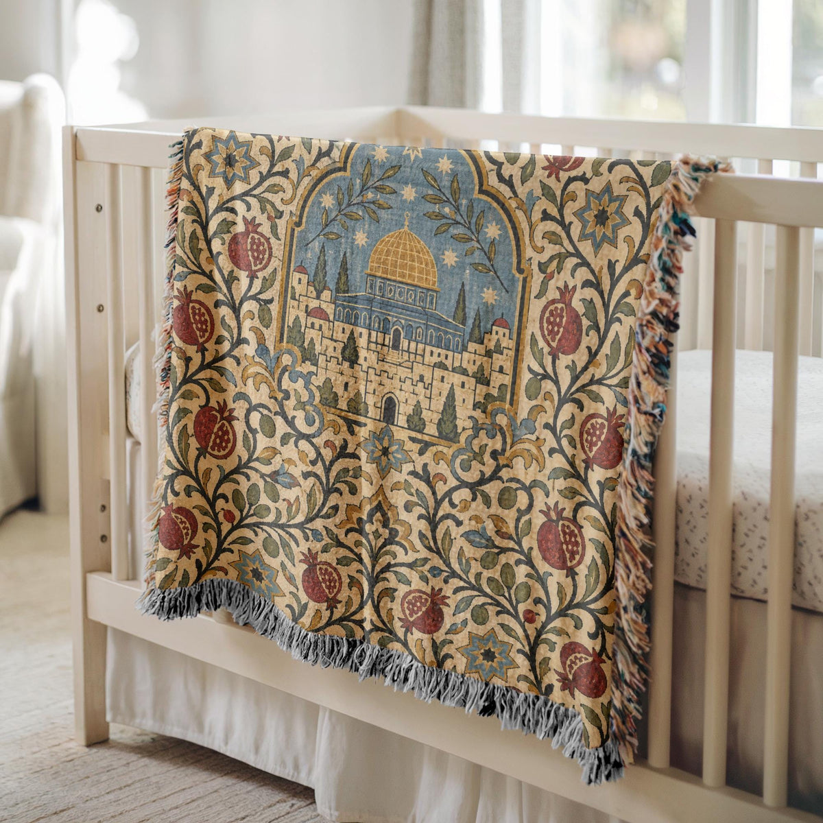 Dome of the Rock Woven Blanket