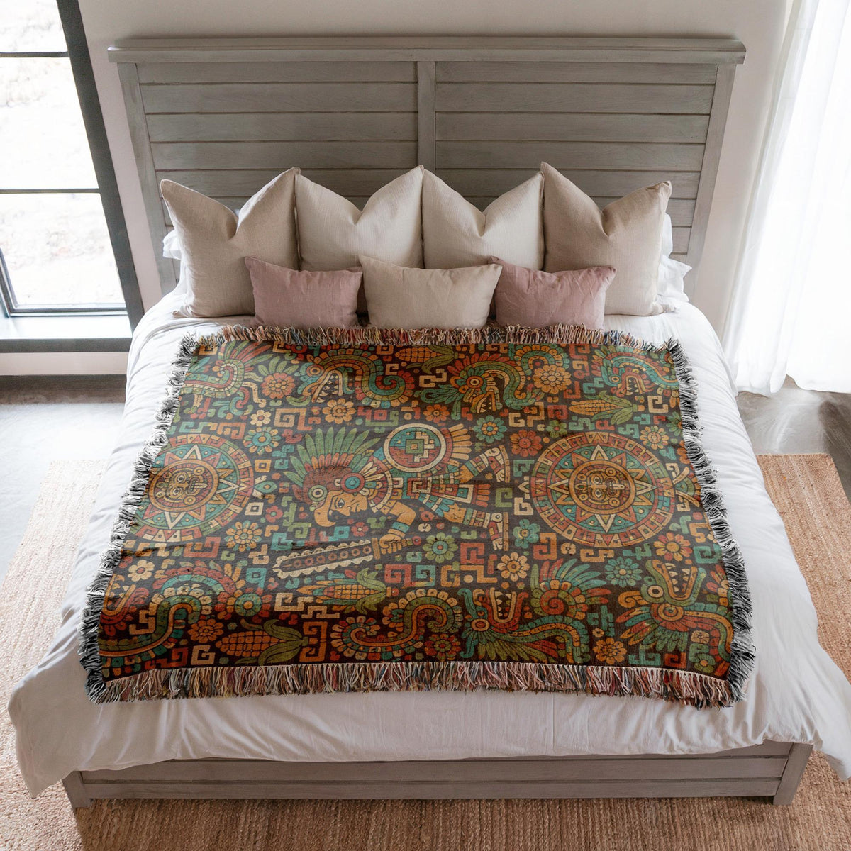 Aztec Style Woven Blanket