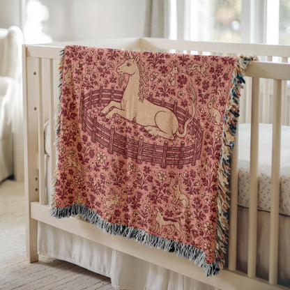 Unicorn Woven Blanket