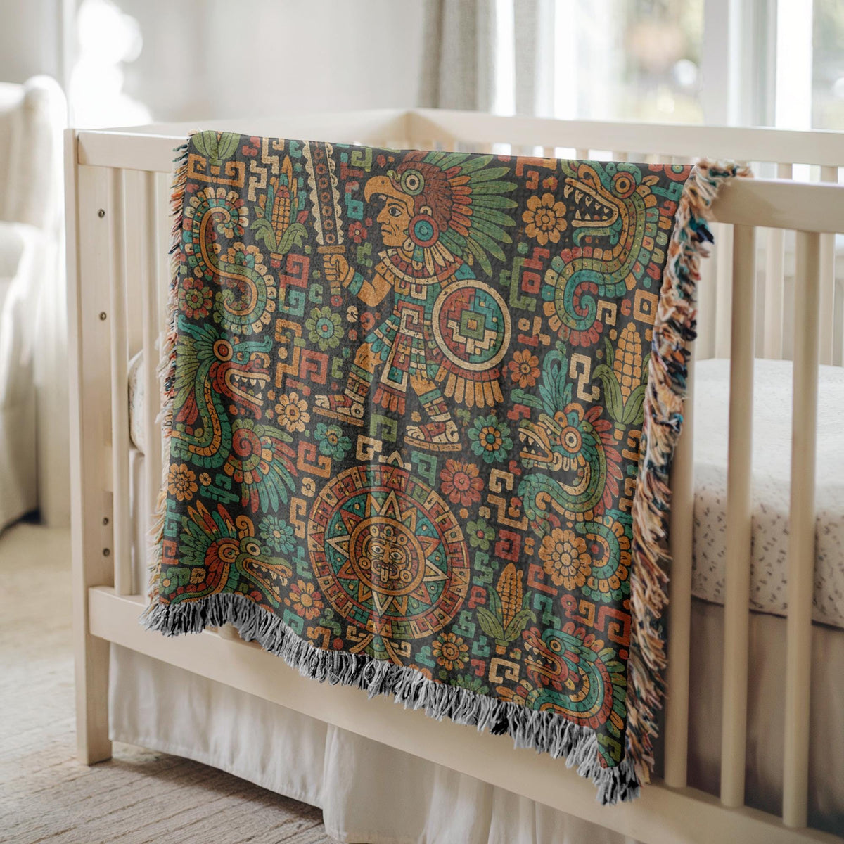 Aztec Style Woven Blanket